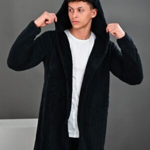 جاكيت فرو مبطن اسود